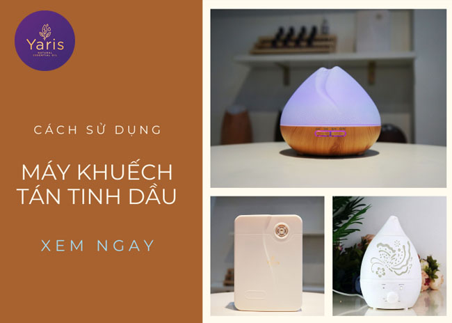 Cách sử dụng máy khuếch tán tinh dầu - Các loại máy phổ biến hiện nay