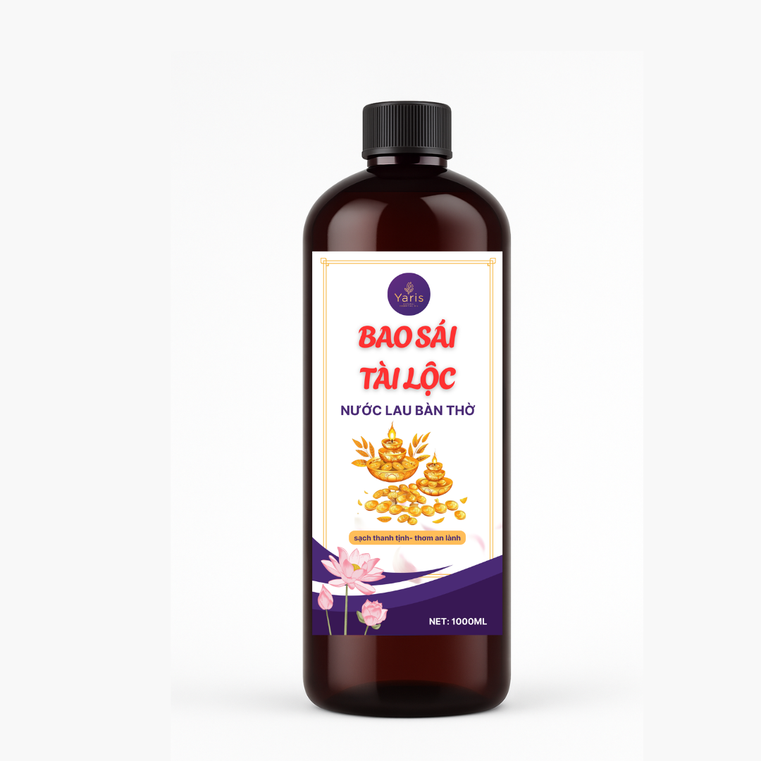 Nước bao sái tài lộc lau bàn thờ - 1000ML