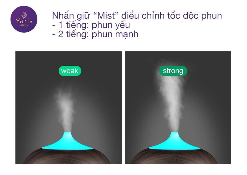 Máy Khuếch Tán Tinh Dầu Bí Ngô Vân Gỗ Tối 550ml